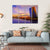 View Of Frankfurt Skyline With Meno River Canvas Wall Art-4 Horizontal-Gallery Wrap-34" x 24"-Tiaracle