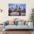 View Of Frankfurt With Reflection In River Canvas Wall Art-4 Horizontal-Gallery Wrap-34" x 24"-Tiaracle