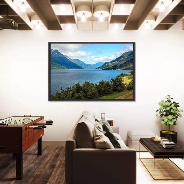 View Of Hardanger Fjord In Norway Canvas Wall Art-3 Horizontal-Gallery Wrap-25" x 16"-Tiaracle