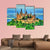 View Of Hohenzollern Castle Canvas Wall Art-1 Piece-Gallery Wrap-48" x 32"-Tiaracle