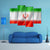 View Of Iran Flag Canvas Wall Art-1 Piece-Gallery Wrap-48" x 32"-Tiaracle