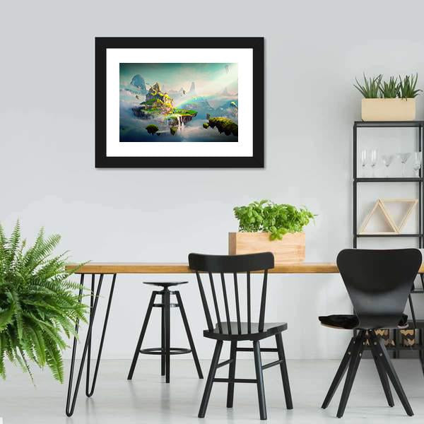 View Of Island Canvas Wall Art-3 Horizontal-Gallery Wrap-25" x 16"-Tiaracle