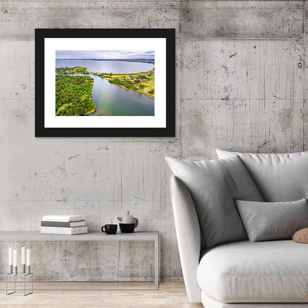 View Of Jones Bay At Gippsland Lakes Reserve Canvas Wall Art-3 Horizontal-Gallery Wrap-25" x 16"-Tiaracle