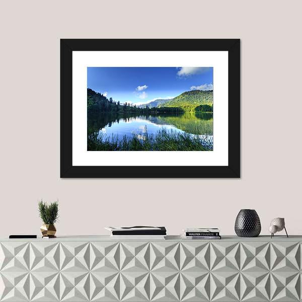 View Of Karagol Black Lake Canvas Wall Art-1 Piece-Framed Print-20" x 16"-Tiaracle