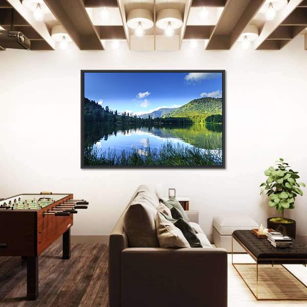 View Of Karagol Black Lake Canvas Wall Art-3 Horizontal-Gallery Wrap-25" x 16"-Tiaracle