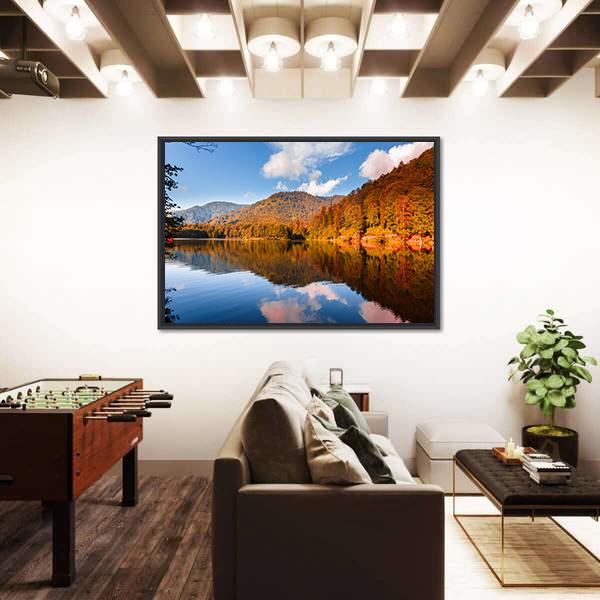View Of Karagol Black Lake Canvas Wall Art-3 Horizontal-Gallery Wrap-25" x 16"-Tiaracle