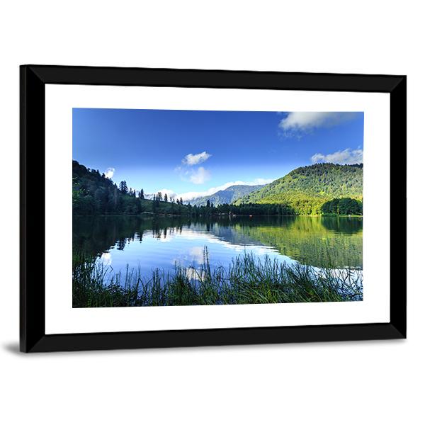 View Of Karagol Black Lake Canvas Wall Art-3 Horizontal-Gallery Wrap-25" x 16"-Tiaracle
