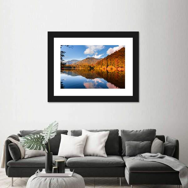 View Of Karagol Black Lake Canvas Wall Art-3 Horizontal-Gallery Wrap-25" x 16"-Tiaracle