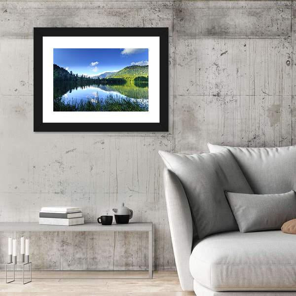 View Of Karagol Black Lake Canvas Wall Art-3 Horizontal-Gallery Wrap-25" x 16"-Tiaracle