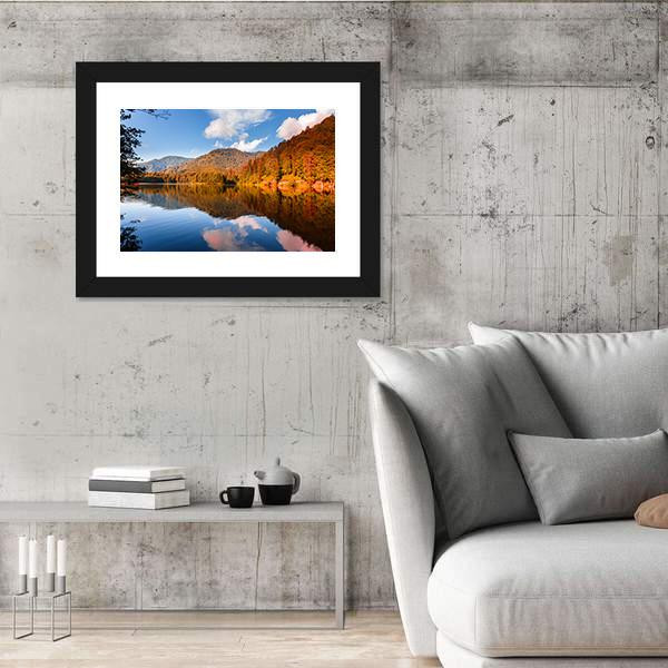 View Of Karagol Black Lake Canvas Wall Art-3 Horizontal-Gallery Wrap-25" x 16"-Tiaracle