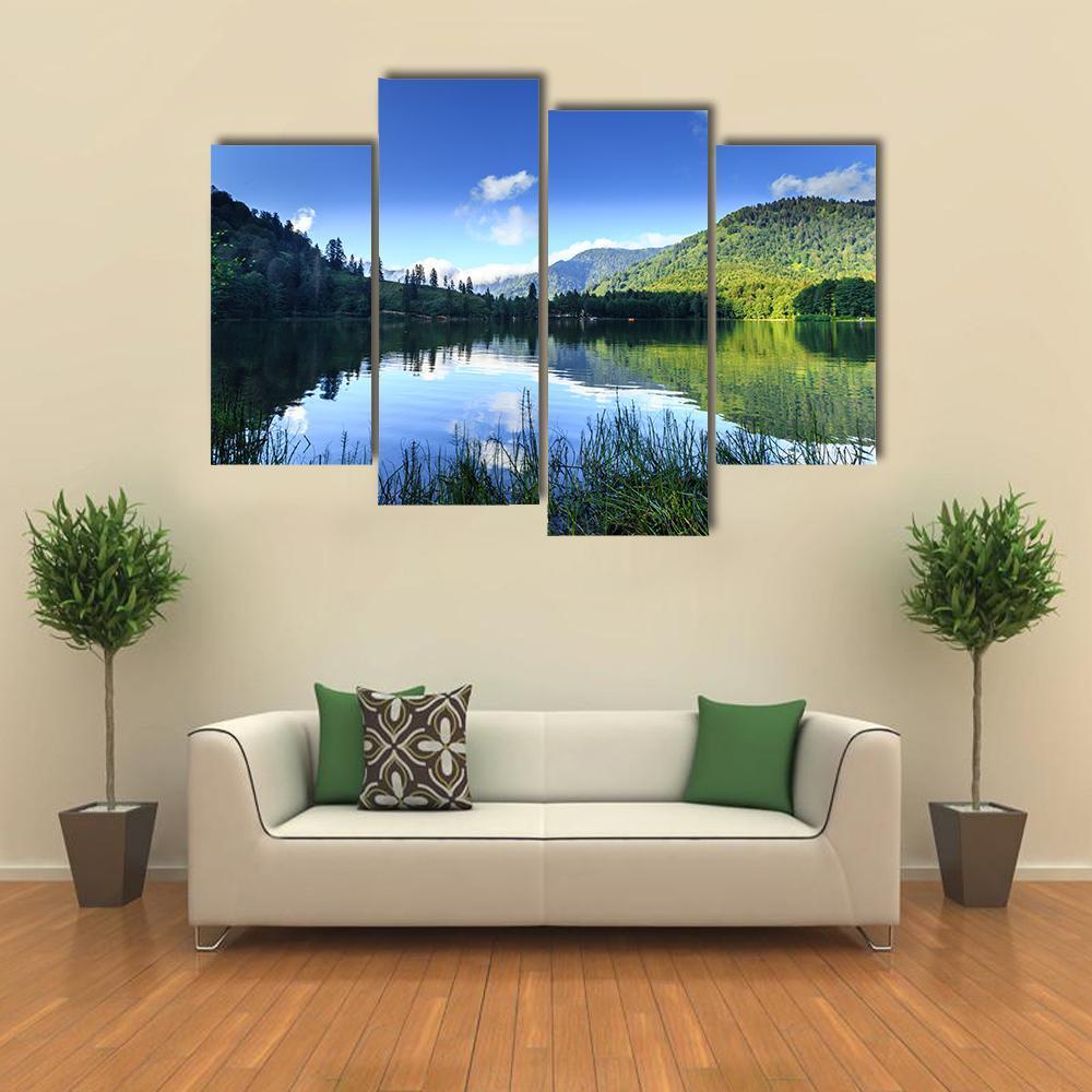 View Of Karagol Black Lake Canvas Wall Art-4 Pop-Gallery Wrap-50" x 32"-Tiaracle