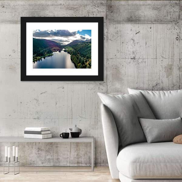 View Of Laggan In Scotland Panoramic Canvas Wall Art-1 Piece-36" x 12"-Tiaracle