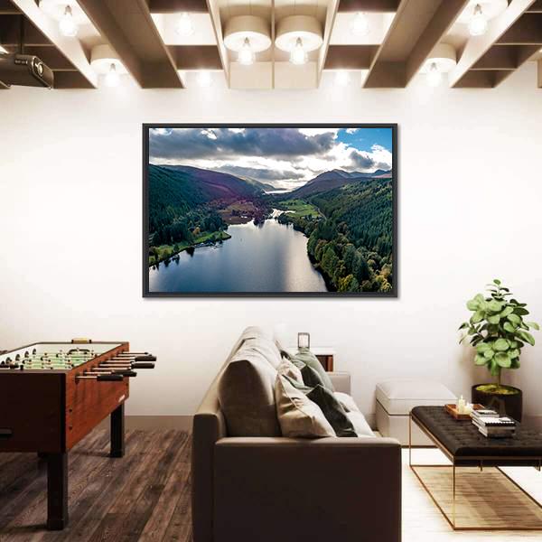 View Of Laggan In Scotland Panoramic Canvas Wall Art-1 Piece-36" x 12"-Tiaracle