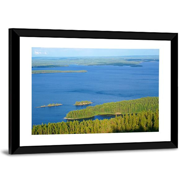 View Of Lake Pielinen In Finland Canvas Wall Art-3 Horizontal-Gallery Wrap-25" x 16"-Tiaracle