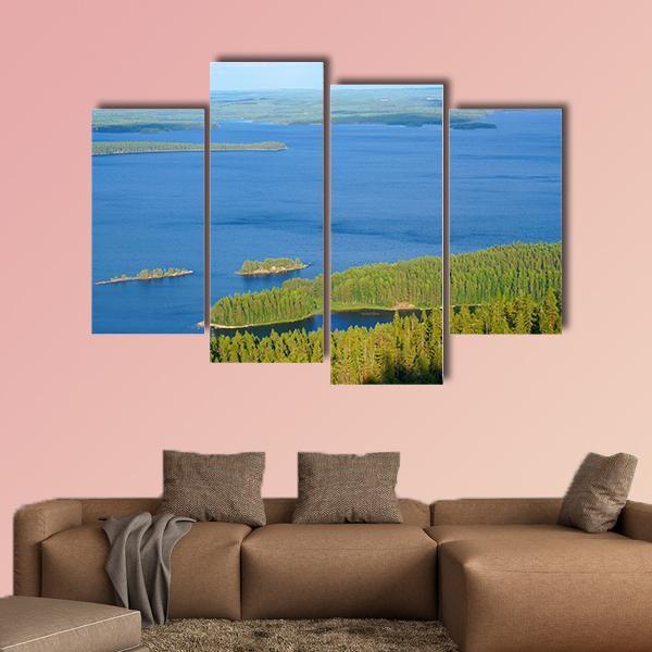 View Of Lake Pielinen In Finland Canvas Wall Art-4 Pop-Gallery Wrap-50" x 32"-Tiaracle