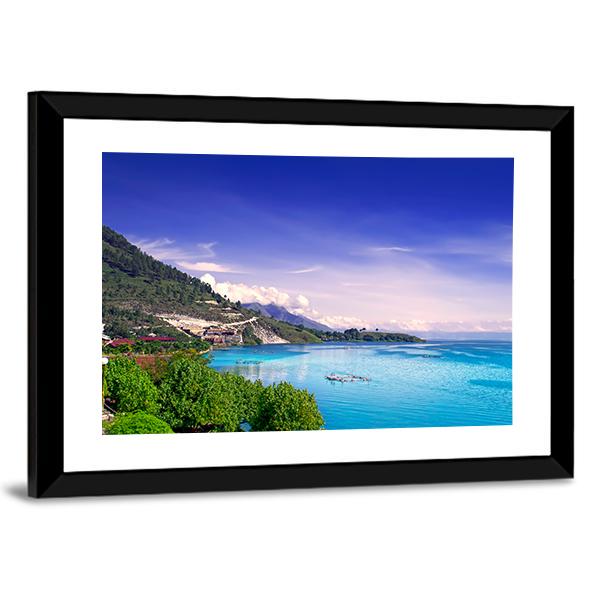 View Of Lake Toba Canvas Wall Art-3 Horizontal-Gallery Wrap-25" x 16"-Tiaracle