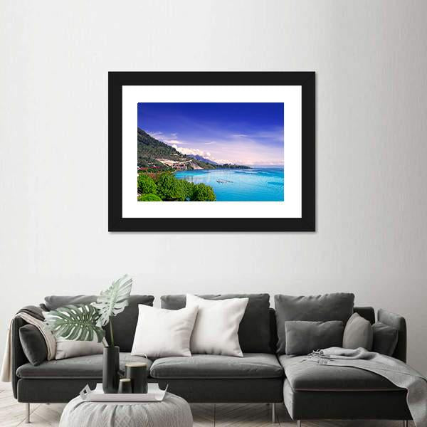 View Of Lake Toba Canvas Wall Art-3 Horizontal-Gallery Wrap-25" x 16"-Tiaracle