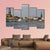 View Of Landscape Of Hamburg's tourist Harbour Canvas Wall Art-5 Pop-Gallery Wrap-47" x 32"-Tiaracle