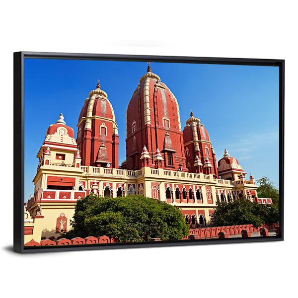 View Of Laxmi Narayan Temple In New Delhi Canvas Wall Art-3 Horizontal-Gallery Wrap-25" x 16"-Tiaracle