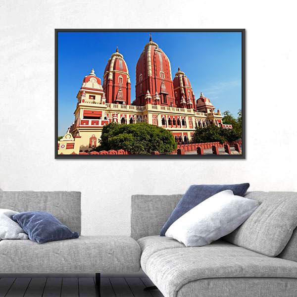 View Of Laxmi Narayan Temple In New Delhi Canvas Wall Art-5 Horizontal-Gallery Wrap-22" x 12"-Tiaracle