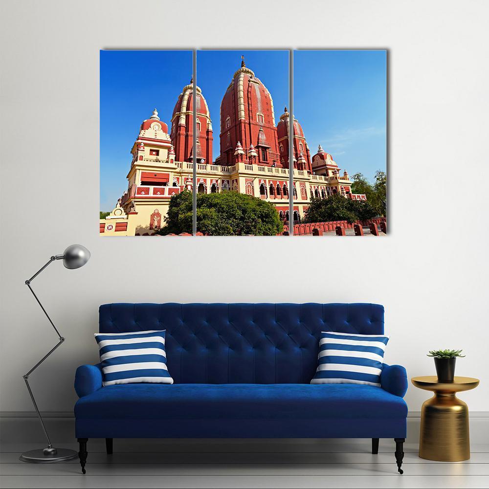 View Of Laxmi Narayan Temple In New Delhi Canvas Wall Art-3 Horizontal-Gallery Wrap-37" x 24"-Tiaracle