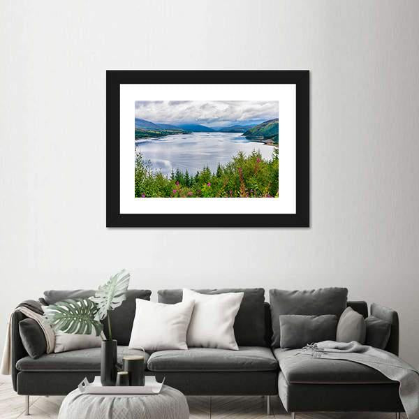 View Of Loch Carron Canvas Wall Art-3 Horizontal-Gallery Wrap-25" x 16"-Tiaracle