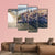 View Of Lower Manhattan With Hudson River Canvas Wall Art-4 Pop-Gallery Wrap-50" x 32"-Tiaracle