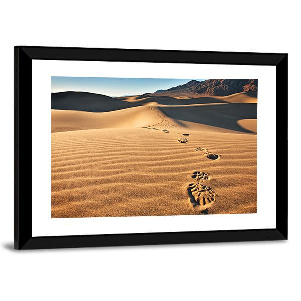 View Of Mesquite Flat Sand Dunes Canvas Wall Art-3 Horizontal-Gallery Wrap-25" x 16"-Tiaracle