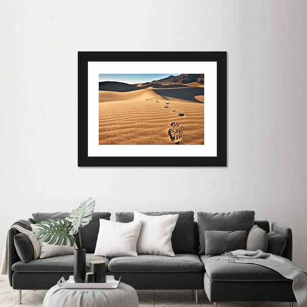 View Of Mesquite Flat Sand Dunes Canvas Wall Art-3 Horizontal-Gallery Wrap-25" x 16"-Tiaracle