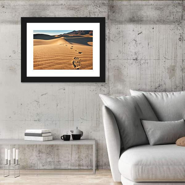 View Of Mesquite Flat Sand Dunes Canvas Wall Art-3 Horizontal-Gallery Wrap-25" x 16"-Tiaracle