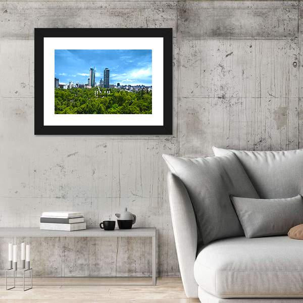 View Of Mexico City Canvas Wall Art-3 Horizontal-Gallery Wrap-25" x 16"-Tiaracle