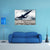 Military Airplane Taking Off Canvas Wall Art-1 Piece-Gallery Wrap-48" x 32"-Tiaracle