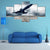 Military Airplane Taking Off Canvas Wall Art-1 Piece-Gallery Wrap-48" x 32"-Tiaracle
