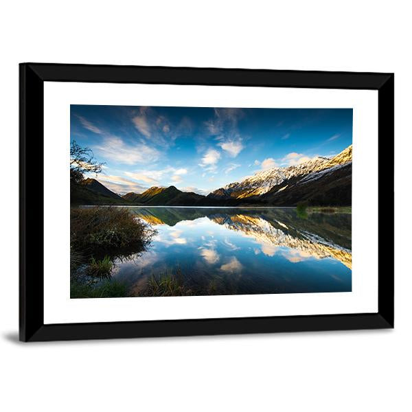 View Of Moke Lake Near Queenstown Canvas Wall Art-3 Horizontal-Gallery Wrap-25" x 16"-Tiaracle