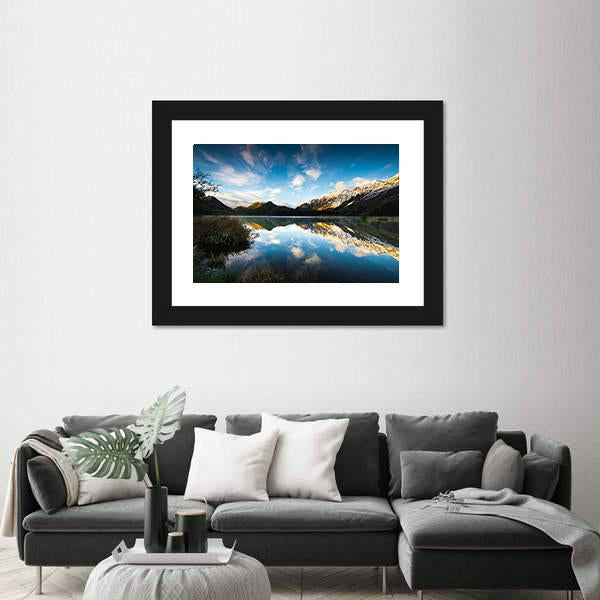 View Of Moke Lake Near Queenstown Canvas Wall Art-3 Horizontal-Gallery Wrap-25" x 16"-Tiaracle