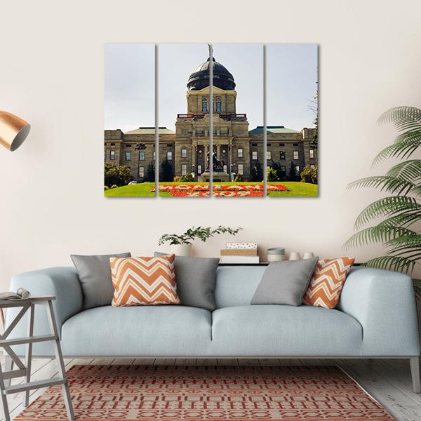 Montana State Capitol Canvas Wall Art-1 Piece-Gallery Wrap-36" x 24"-Tiaracle