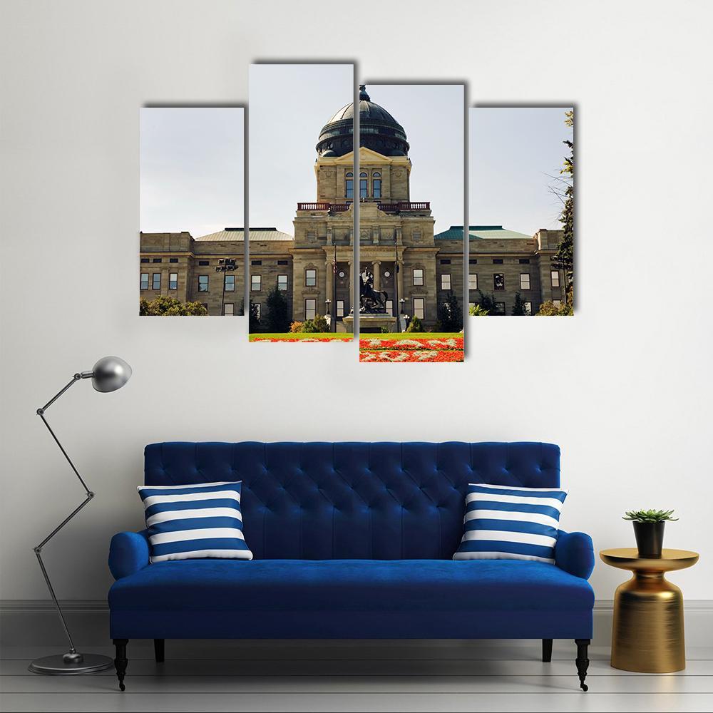 Montana State Capitol Canvas Wall Art-4 Pop-Gallery Wrap-50" x 32"-Tiaracle