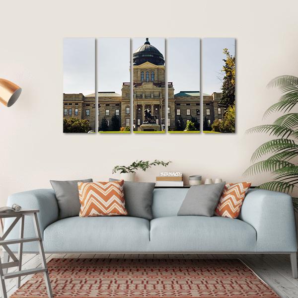 Montana State Capitol Canvas Wall Art-5 Horizontal-Gallery Wrap-22" x 12"-Tiaracle