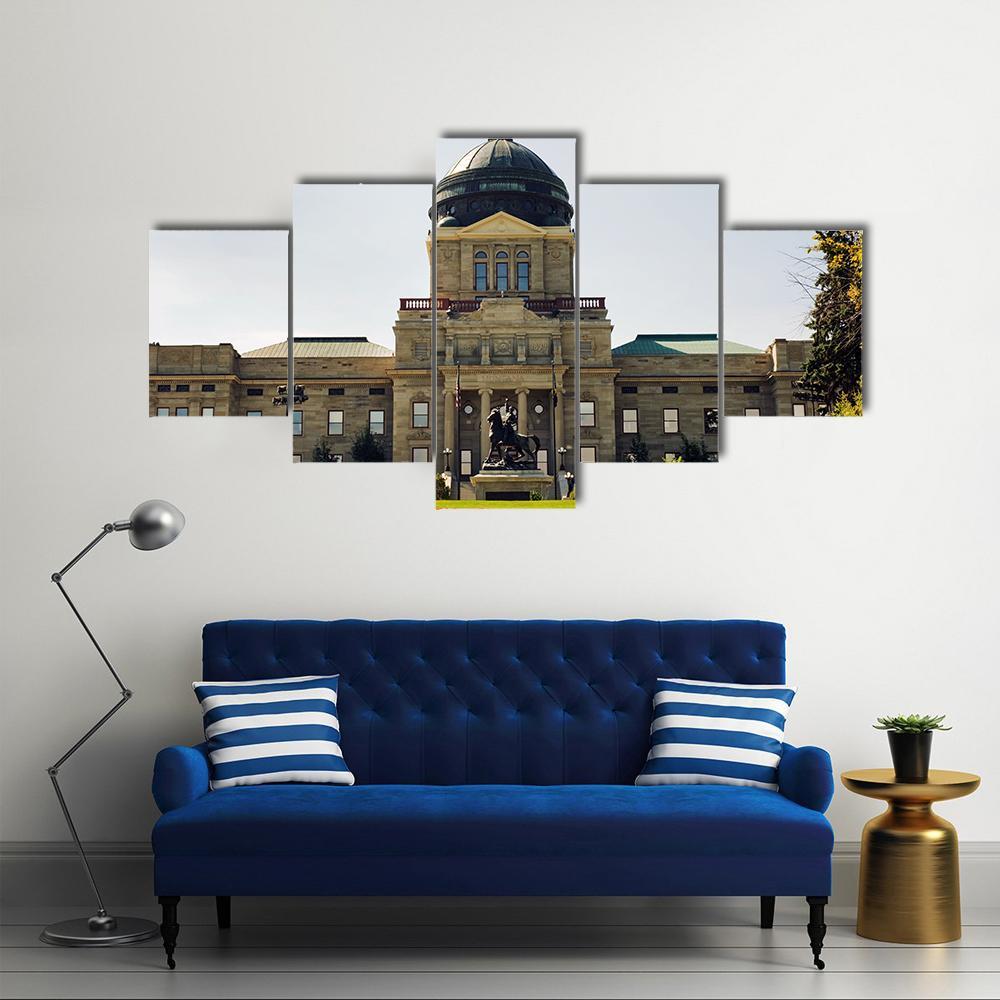 Montana State Capitol Canvas Wall Art-3 Horizontal-Gallery Wrap-37" x 24"-Tiaracle