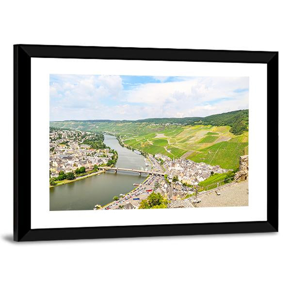 View Of Moselle Valley In Germany Panoramic Canvas Wall Art-1 Piece-36" x 12"-Tiaracle