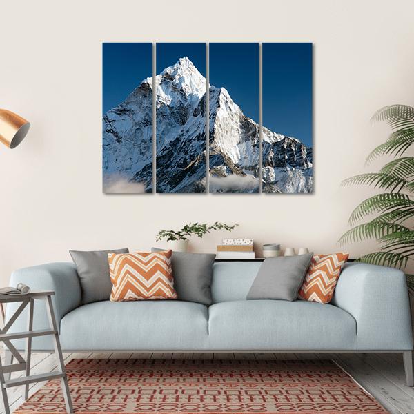 View Of Mount Ama Dablam Nepal Canvas Wall Art-4 Horizontal-Gallery Wrap-34" x 24"-Tiaracle