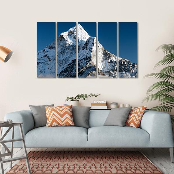 View Of Mount Ama Dablam Nepal Canvas Wall Art-5 Horizontal-Gallery Wrap-22" x 12"-Tiaracle