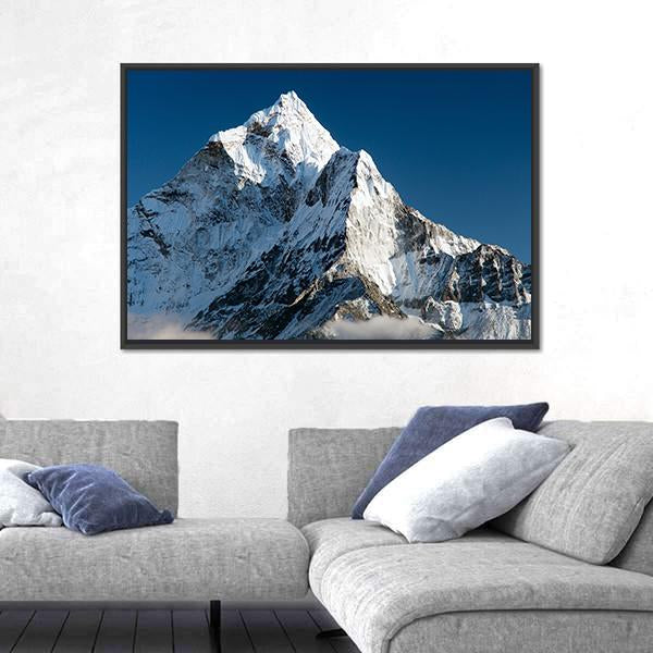 View Of Mount Ama Dablam Nepal Canvas Wall Art-3 Horizontal-Gallery Wrap-25" x 16"-Tiaracle