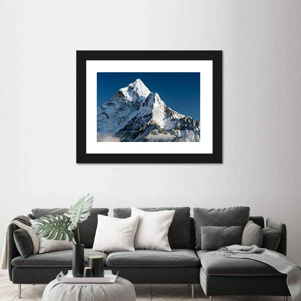 View Of Mount Ama Dablam Nepal Canvas Wall Art-3 Horizontal-Gallery Wrap-25" x 16"-Tiaracle