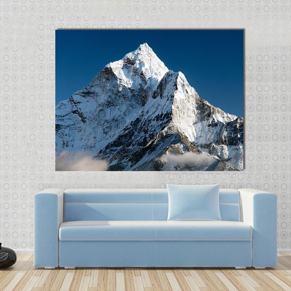 View Of Mount Ama Dablam Nepal Canvas Wall Art-1 Piece-Gallery Wrap-48" x 32"-Tiaracle