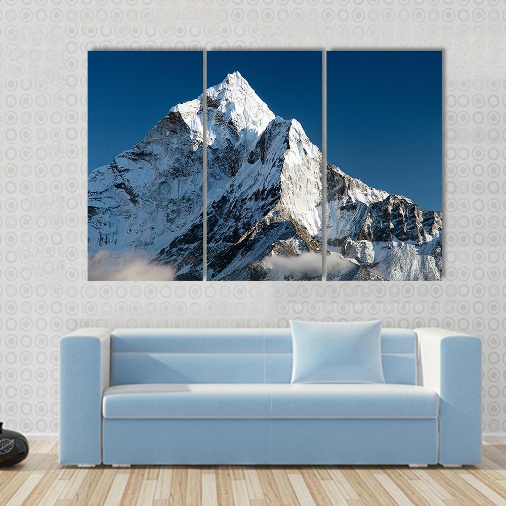 View Of Mount Ama Dablam Nepal Canvas Wall Art-3 Horizontal-Gallery Wrap-37" x 24"-Tiaracle