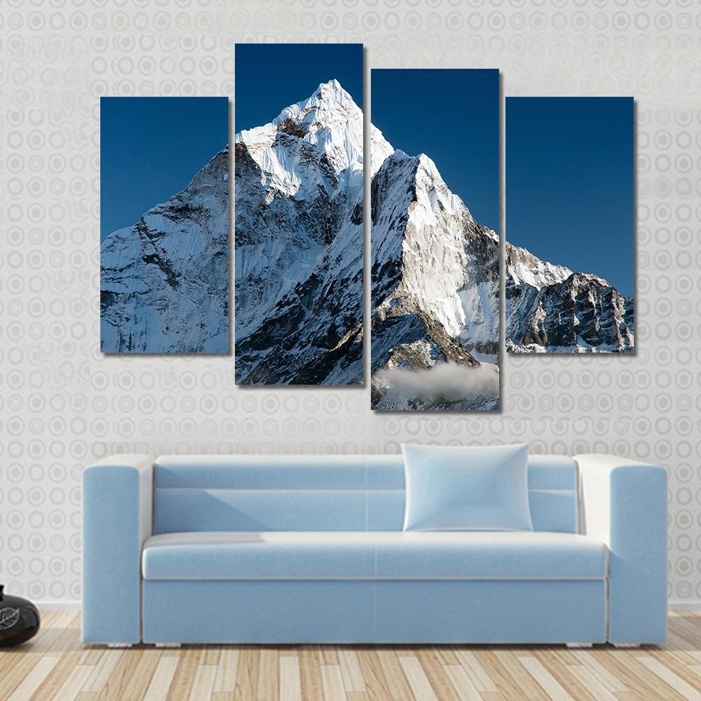 View Of Mount Ama Dablam Nepal Canvas Wall Art-4 Pop-Gallery Wrap-50" x 32"-Tiaracle