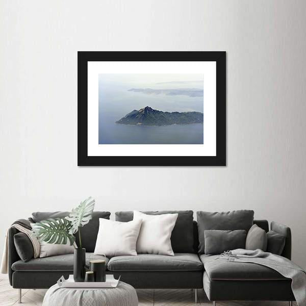 View Of Mount Athos Canvas Wall Art-3 Horizontal-Gallery Wrap-25" x 16"-Tiaracle