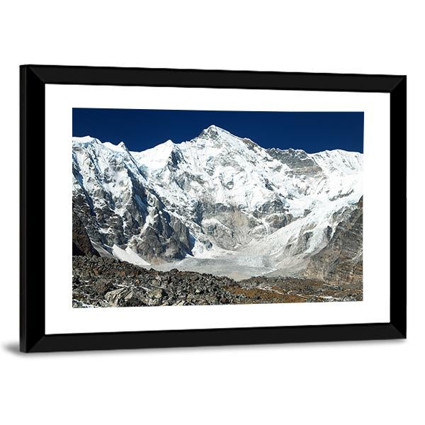 View Of Mount Cho Oyu In Khumbu Valley Panoramic Canvas Wall Art-1 Piece-36" x 12"-Tiaracle