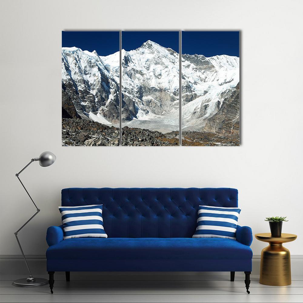 View Of Mount Cho Oyu Canvas Wall Art-3 Horizontal-Gallery Wrap-25" x 16"-Tiaracle